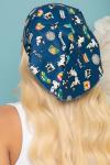 Бандана-косынка (бульдожки, синяя) БК6