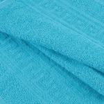 Полотенце махровое BJ2 Узбекистан, 504 сине-зеленый, банное, 70*130