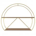 QWERTY  Подвесная полка "Полусфера", золото, 60*12,7*48 см / 4