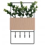 QWERTY  Подвесная вешалка, черная, 16,5*5*29 см / 12