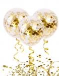 Воздушные шары "Конфетти" Gold 10шт