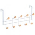 VETTA Вешалка накидная, 5 крючков, металл, дерево