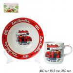 Набор посуды 2 предмета Машина 480 мл и 250 мл / C623# /18/ ПРОМО АКЦИЯ