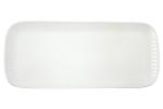 Блюдо прямоугольное Drops, белое, 36х16 см