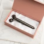 3D Лифтинг-вибромассажёр для лица роликовый, чёрный