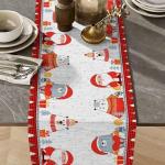 Дорожка столовая "Счастливый праздник"-бел. 45*150 см хлопок 100%