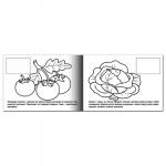 Книжка-раскраска А5 4л. HATBER с наклейками, Мои первые уроки, Овощи, 4Р5н_05827(R133163)