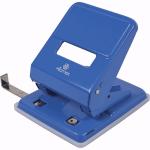 4020314 Дырокол "Attomex" (45 л.) металлический корпус, с линейкой, синий. Non-branded