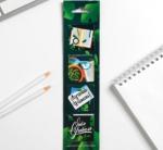 Магнитные закладки для книг в открытке "Лучший учитель", 4 шт