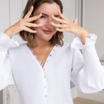 Блуза Миндальный латте (вайт)