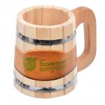 Кружка бондарная 0,5 л, липа, "Банные штучки" в кор./5