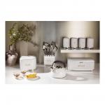 Емкость для хранения кофе KitchenCraft Lovello 11x11х19см., белая