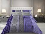 Комплект наволочек 50*70 см (2 шт.), бязь "Комфорт", на пуговицах (Ажур, фиолетовый)