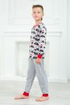 Пижама детская из джемпера и брюк из кулирки Олененок кошки