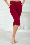Бермуды женские из кулирки бордо