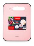 Доска разделочная FIBER 23x30см с ножеточкой, pink