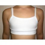 Майка (топик) на бретелях цв. белый, 2 шт.  р.34; 36