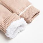 Варежки женские minaku однотонные,размер 6,5 цв.бежевый MINAKU