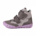 (т.лиловый/ирис) Ботинки ТОТТА для девочки, нат. кожа, байка,