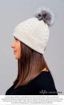 Шапка с помпоном из 100% монгольской шерсти         (арт. 05148)