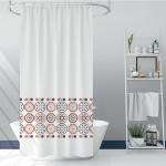 BY РЫЖИЙ Шторка для ванной, текстиль с пропиткой, 180x180см, 2 дизайна