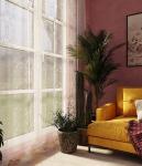 Ткань Сакура  с фигурным краем