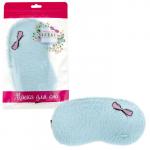 LUKKY FASHION маска для сна свышивкой бантика LUKKY, голубой, 24,6х14,6, пакет