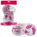 LUKKY FASHION маска для сна Единорог розовый, 24,6х14,6, пакет