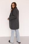 *Пальто женское демисезонное 24720 (черно-серый)