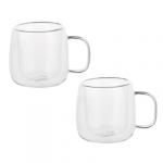 BY COLLECTION Набор кружек с двойными стенками, 2шт, 320 мл, стекло