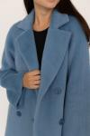 *Пальто женское демисезонное 24780 (голубой/тедди)