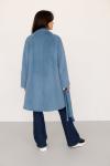 *Пальто женское демисезонное 24780 (голубой/тедди)
