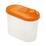 Банка для сыпучих 1,5л овальная с дозатором