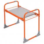 Акция5% Скамейка-перевертыш садовая, складная, 2-х сторонняя 56х30х42,5 см, каркас - металлическая труба, сиденье - изолон, нагрузка до 100кг, оранжевый (Россия)