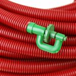 Акция5% Шланг для полива пластмассовый 20 м, внутренний д1,6 см с разбрызгивателе м, гофрированный (Беларусь)