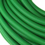 Акция5% Шланг для полива пластмассовый 30м, внутренний д1,6см с разбрызгивателем, гофрированный (Россия)