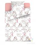 Комплект постельного белья рис.4698-1+4698а-1 Милые котята