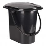 Акция5% Ведро-туалет пластмассовое "Эконом" 17л, 40х36х38см (Россия)