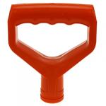 "Садовник" Ручка к черенку лопаты пластмассовая 13х10см, д2,9см, оранжевый, ГОСТ Р 50962-96 (Россия)