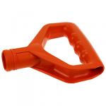 "Садовник" Ручка к черенку лопаты пластмассовая 13х10см, д2,9см, оранжевый, ГОСТ Р 50962-96 (Россия)