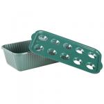 Акция5% Ящик для зеленого лука пластмассовый 30х16х8см, 2,7л, со вставкой, темно-зеленый (Россия)