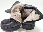 1042 черн Ботинки зима женские (36-40)/6