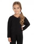 NORVEG Bamboo Лонгслив для девочки цвет черный