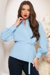 Блуза "Идеальная асимметрия" (голубая) Б4184