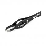 Пинцет PT-213(2) BL прямой (черный со стразами)