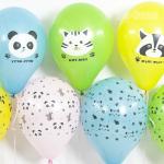 812105 12" шар пастель 1ст.рис. Милые зверята 5 шт. 79057