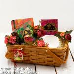 Подарочная корзина Чайная №38/3 (лукошко)