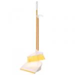 VETTA Набор щётка с длинной ручкой + совок пластик, молочный бамбук