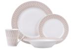 Обеденный набор Зенит серо-бежевый, 4 персоны, 16 предметов