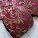 Чехол на табурет на резинке (комплект) бордо 18